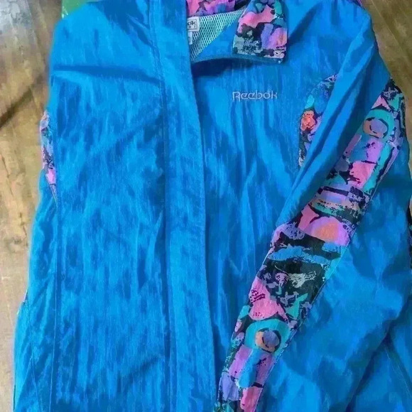 Vintage 90's Reebok windbreaker jacket size L - Picture 1 of 3